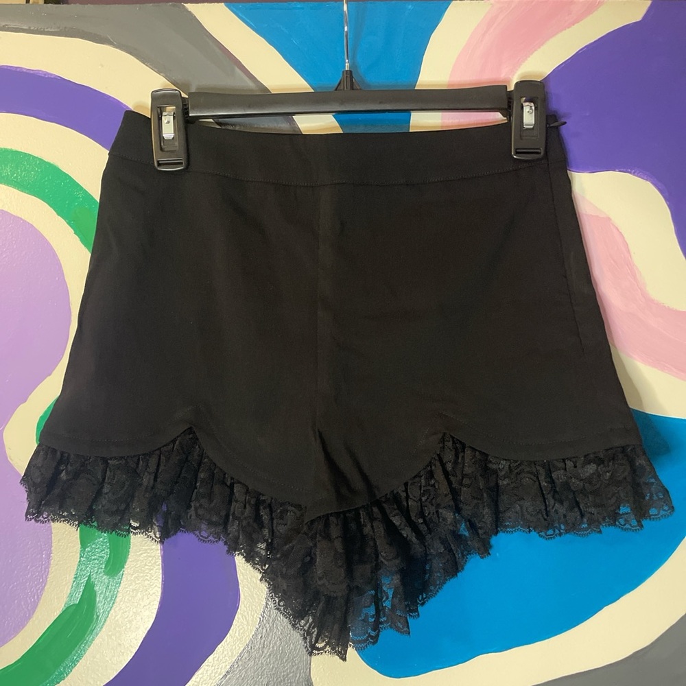 Black Lace Shorts
